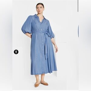 City Chic Matilda Dress - NWT - M(18) Medium Wash